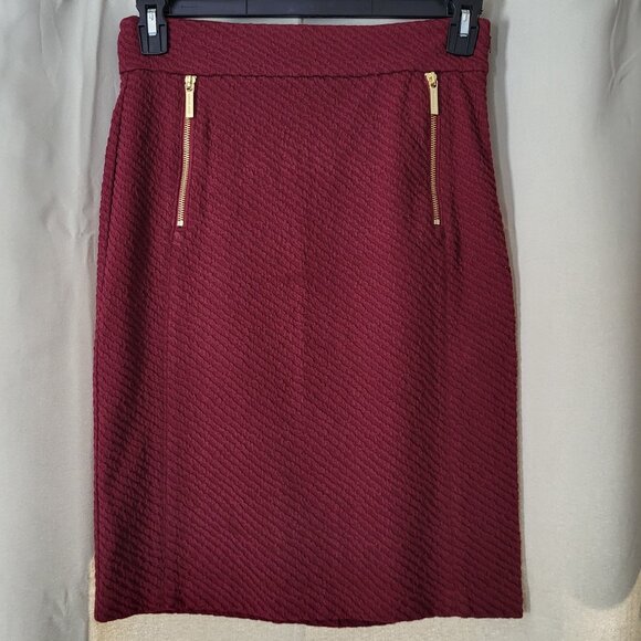 Michael Kors burgundy/maroon skirt - Picture 3 of 8